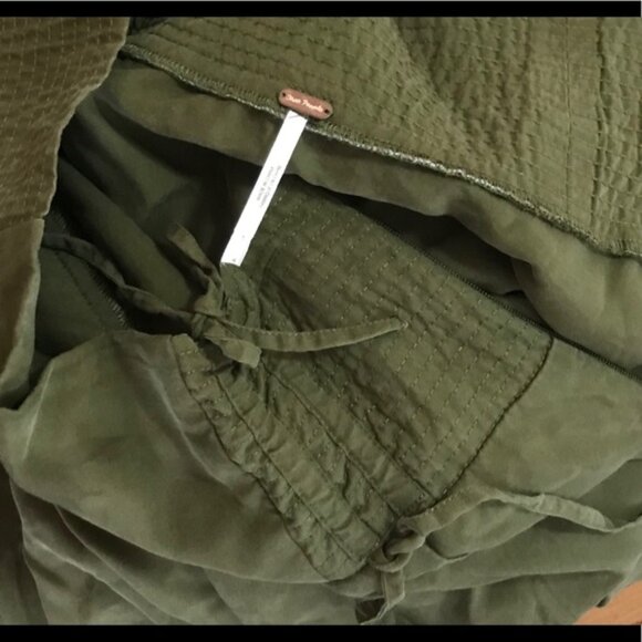 NWOT Free People - Free Falling Military Skirt (Deep Olive, Size 8) - Picture 5 of 6